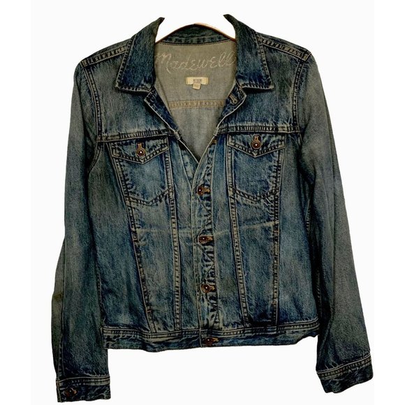 Madewell Jackets & Blazers - Madewell Women’s Medium Distressed Grunge Trucker Denim Jean Jacket